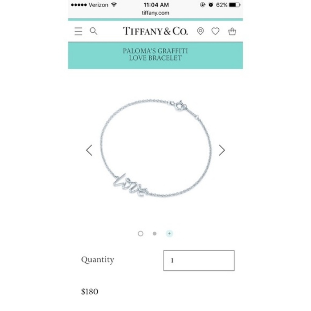 Tiffany and Co Graffiti Love Bracelet